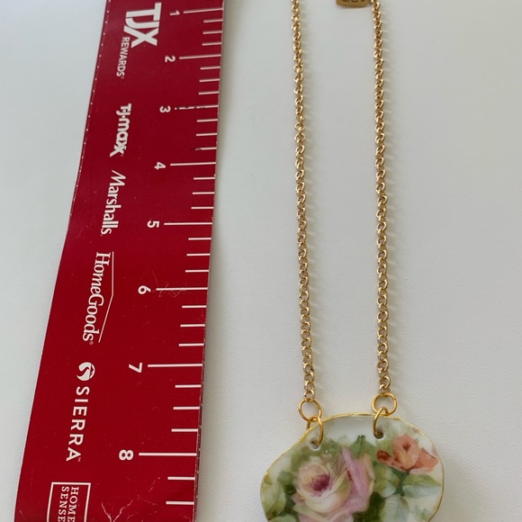 Centuries old Bavarian china piece necklace. 1800’s - Picture 6 of 11